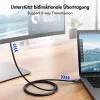 LogiLink CUA0120 USB 3.2 Gen2 Type-C Kabel, C/M auf DP/M, bi-di, 8K/60 Hz, Metall, schwarz, 1,8 m