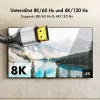 LogiLink CH0124 HDMI-Kabel, A/M auf A/M, 8K/60 Hz, 48 Gbps, Metall, Nylon, schwarz/grau, 5 m