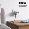 LogiLink CU0463 USB 2.0 Type-C Kabel, C/M 90° auf C/M 90°, 480 Mbps, 100 W, Metall, silber/schwarz, 3 m