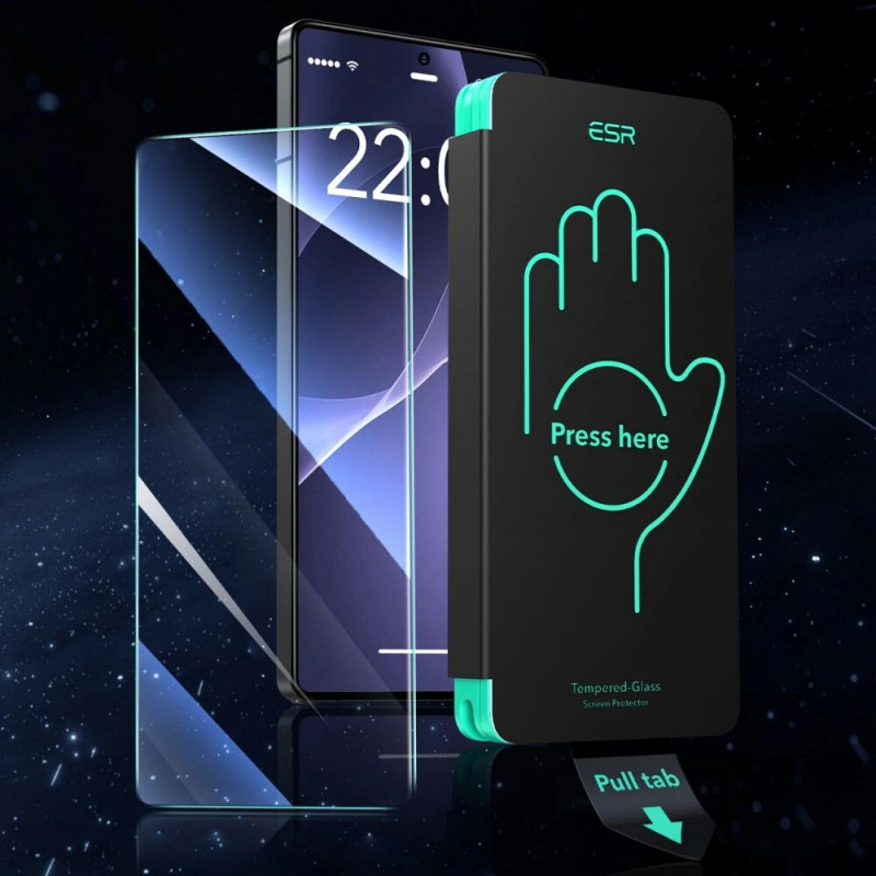 ESR Panzerglas für Samsung Galaxy S25 Ultra, transparent (2 Stück) (ESR891)