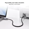 Logilink CU0515 USB 2.0 Type-C Kabel, C/M zu B/M, 480 Mbps, Nylon, Metall, schwarz/silber, 2 m