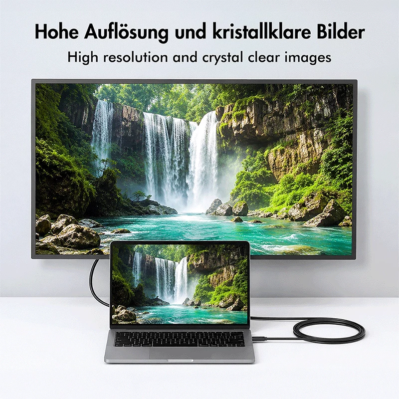 Logilink UA0473 USB 3.2 Gen1 Type-C Kabel, C/M auf DVI-D/M, 1080p/60 Hz, schwarz, 1,8 m