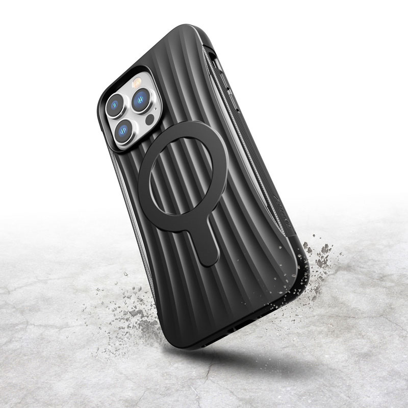X-Doria Raptic Clutch MagSafe Hülle XDR224 für Apple iPhone 14 Pro Max, Schwarz