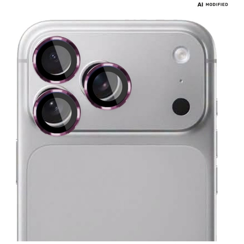 3MK Lens Protection Pro Apple iPhone 18 Pro / 18 Pro Max Kameraobjektivschutz, gehärtetes Glas, Burgundy