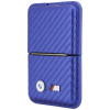 BMW M Carbon Metal Logos MagSafe Wallet, blau