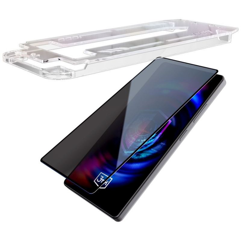 3MK HardGlass Max Privacy Sichtschutz-Panzerglas mit Applikator für Samsung Galaxy S26, schwarz