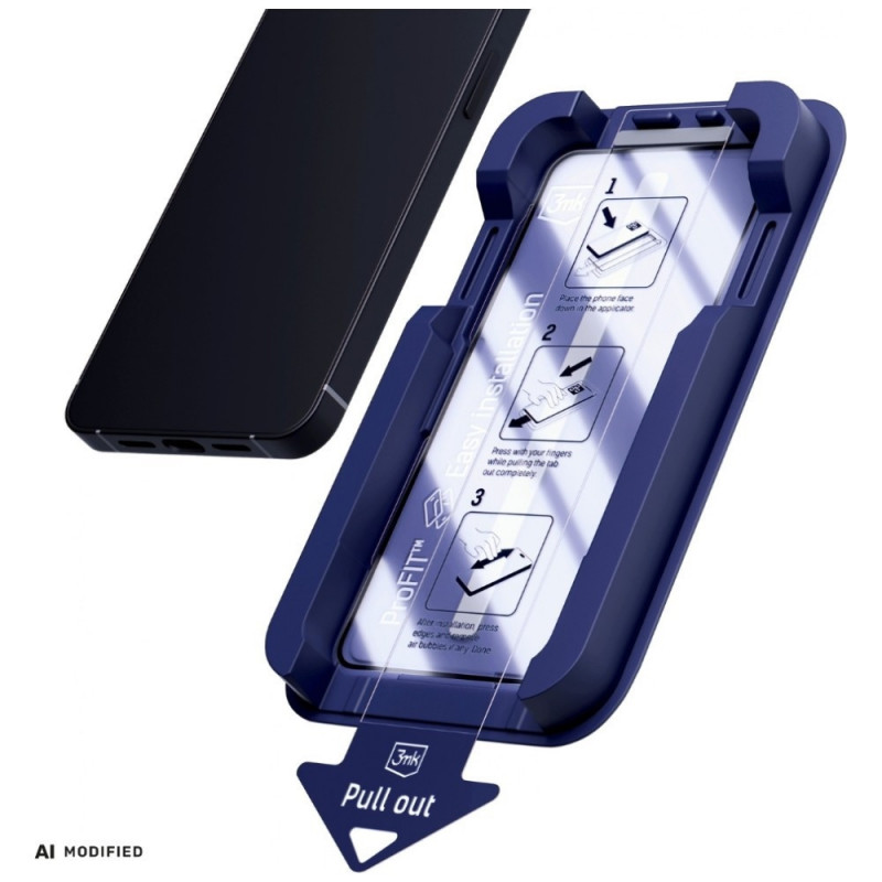 3MK HardGlass Max Panzerglas für Samsung Galaxy S24 Ultra, schwarz
