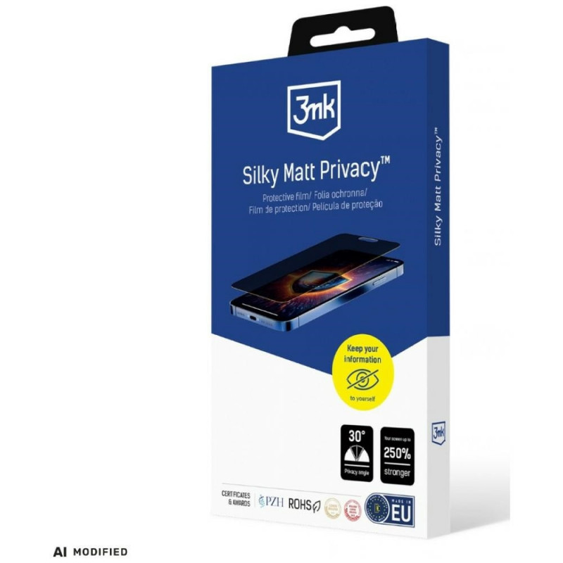 3MK Silky Matt Privacy Sichtschutzfolie für Xiaomi Redmi Note 15 Pro 4G