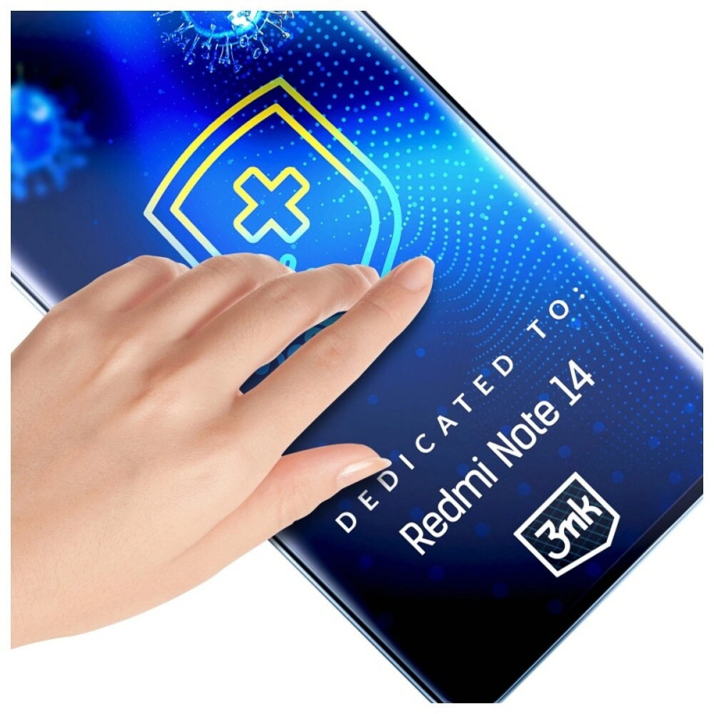 3MK SilverProtection+ Xiaomi Redmi Note 14 4G antimikrobielle Schutzfolie