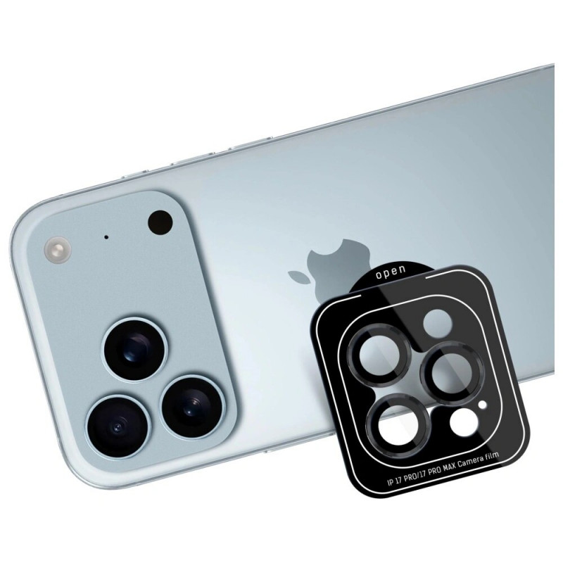 3MK Lens Protection Pro Kameraobjektivglas für Apple iPhone 17 Pro / 17 Pro Max, schwarz
