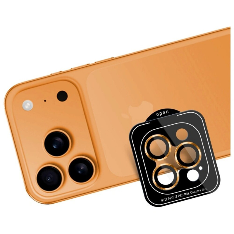 3MK Lens Protection Pro Kameraobjektiv Panzerglas für Apple iPhone 17 Pro / 17 Pro Max, Orange