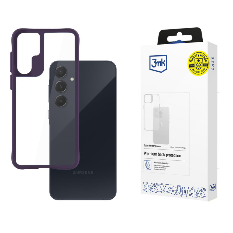 3MK Satin Armor Case+ Samsung Galaxy A55 5G, lila