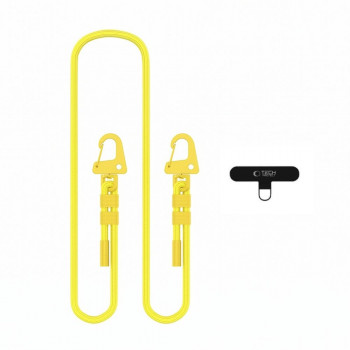 Tech-Protect C5SD Rope Crossbody Handyband, 80 cm, Canary Yellow