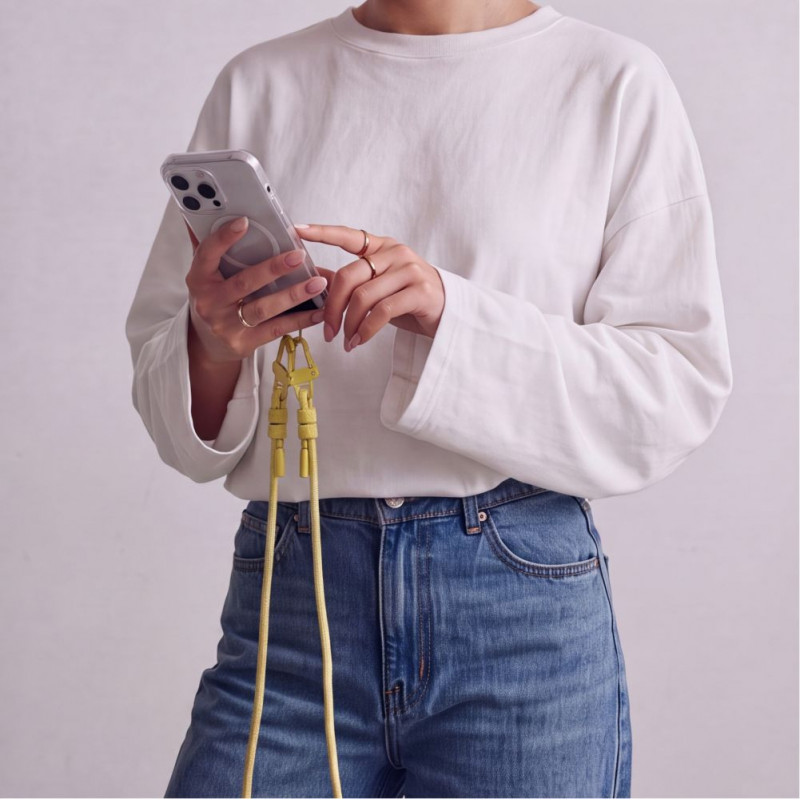 Tech-Protect C5SD Rope Crossbody Handyband, 80 cm, Canary Yellow