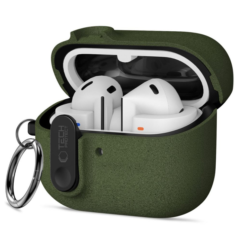 Tech-Protect Slim Hook Hülle Samsung Galaxy Buds 3 / 3 FE / 3 Pro, Olivgrün