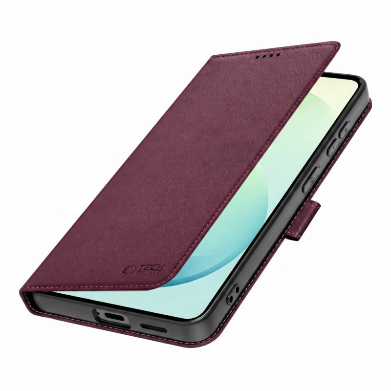 Tech-Protect Wallet Hülle Samsung Galaxy S26 FE Bordeauxrot