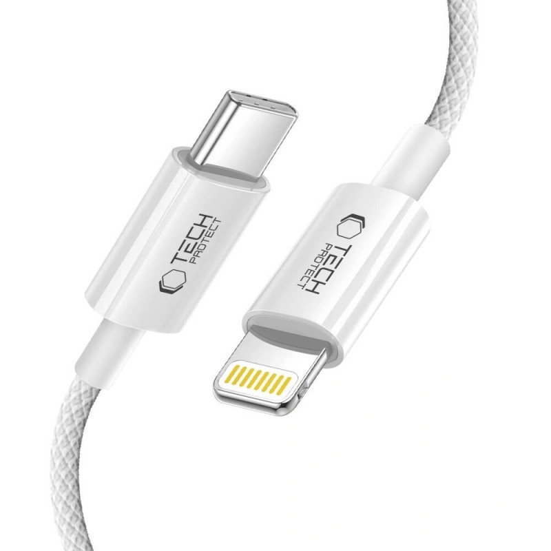 Tech-Protect Ultraboost Lite USB-C / Lightning Kabel PD27W/3A 200 cm, Cool Grey