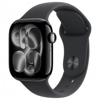 Apple Watch Series 11 GPS + Cellular (5G) 42 mm Aluminiumgehäuse, schwarz, M/L, MF854QL/A