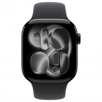 Apple Watch Series 11 GPS + Cellular (5G) 42 mm Aluminiumgehäuse, schwarz, M/L, MF854QL/A