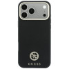 Guess GUE005537-0 Grained Round Strass Logo MagSafe Hülle für Apple iPhone 18 Pro Max / 17 Pro Max, schwarz