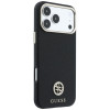 Guess GUE005537-0 Grained Round Strass Logo MagSafe Hülle für Apple iPhone 18 Pro Max / 17 Pro Max, schwarz