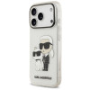 Karl Lagerfeld IML NFT Glitter Karl&Choupette Hülle KF003400 für Apple iPhone 18 Pro Max / 17 Pro Max, Transparent