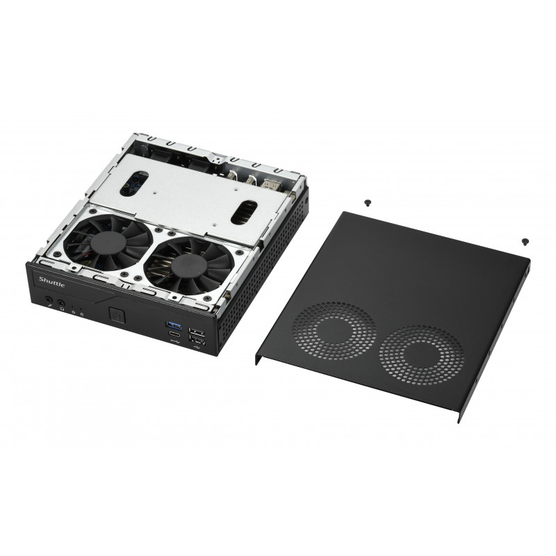 Shuttle DH610V2 XPC Slim Barebone Mini-PC, LGA1700, 8 GB DDR5 RAM, schwarz