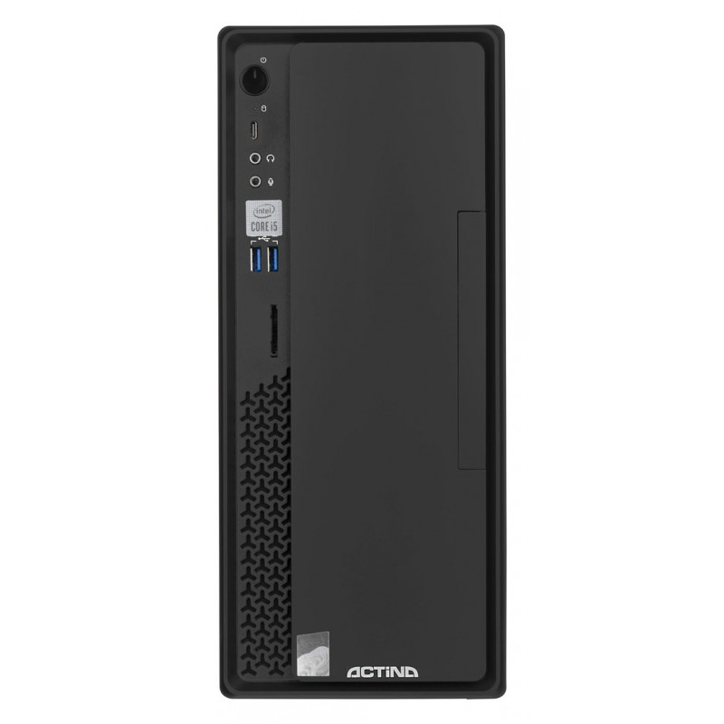 Actina Prime i3-12100 Mini Tower PC, Intel Core i3-12100, 8 GB DDR4 RAM, 512 GB SSD, Windows 11 Home, Schwarz