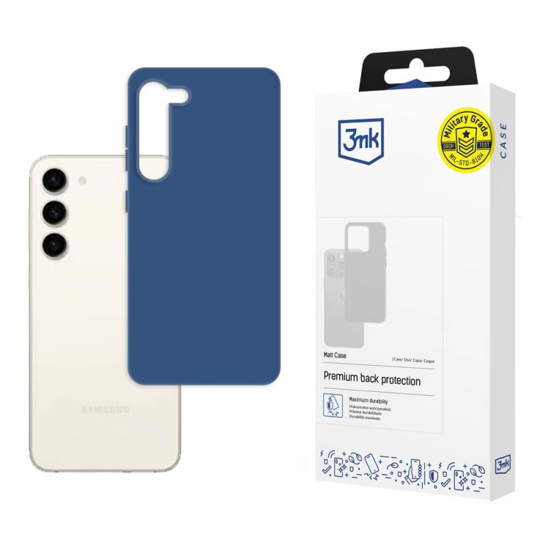 3MK Matt Case Hülle Samsung Galaxy S23+, Blaubeere