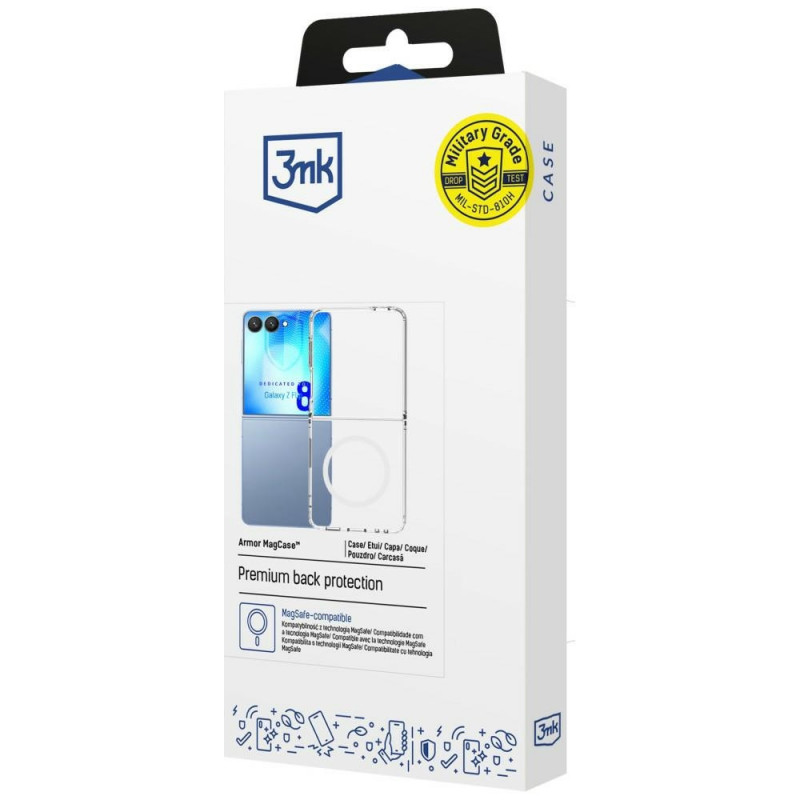 3MK Armor MagCase Samsung Galaxy Z Flip8, durchsichtig