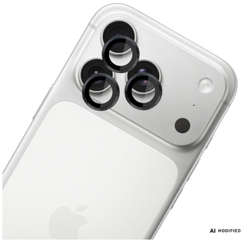 3MK Lens Protection Pro Apple iPhone 18 Pro / 18 Pro Max Kameraobjektivschutz, gehärtetes Glas, Schwarz
