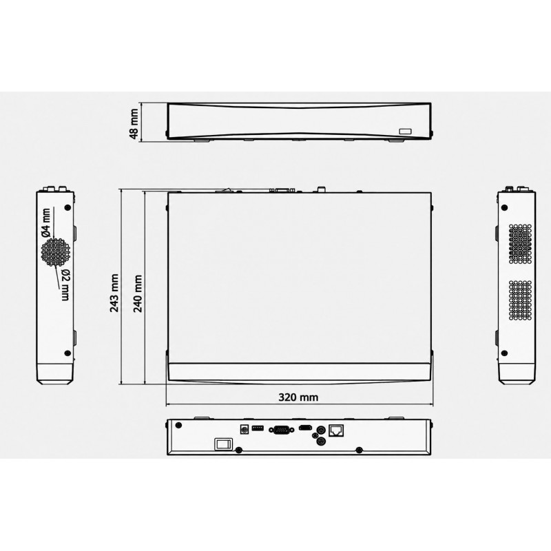 Miton NT-NVR760H-H1 IP-Netzwerk-Videorekorder, 8 Kanäle, 12 MP