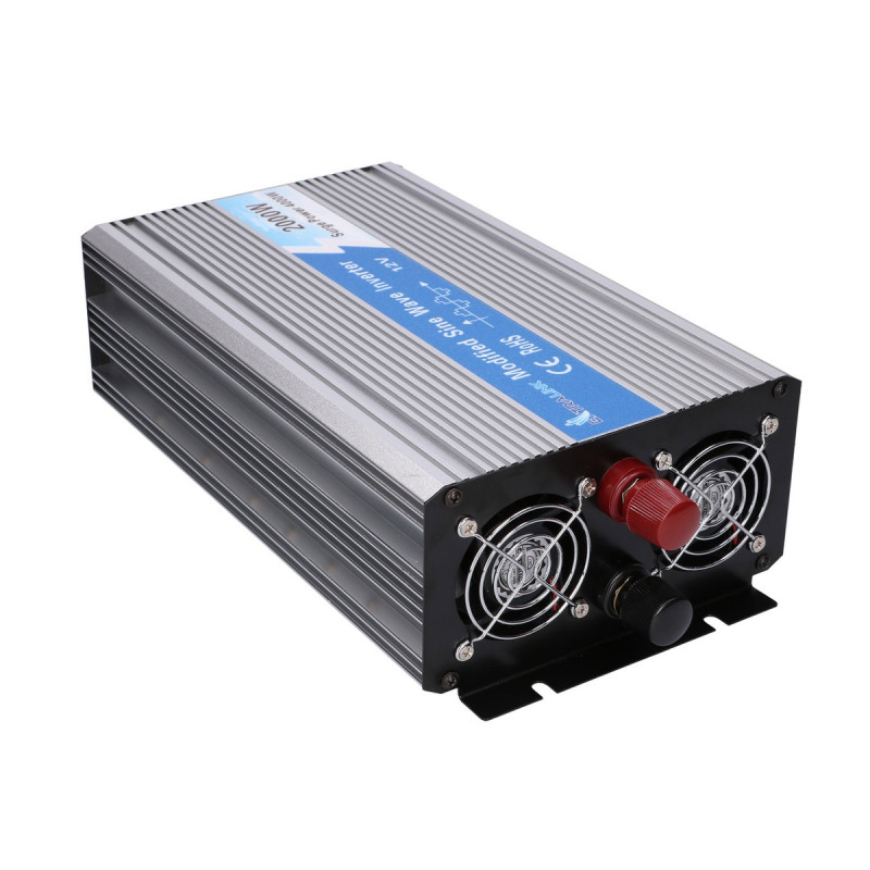 Extralink OPIM-2000W Spannungswandler, 12 V, 2000 W modifizierte Sinuswelle