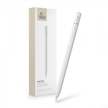 Tech-Protect Digital Magnetic Stylus Pen 3 Eingabestift für Apple iPad, Weiß