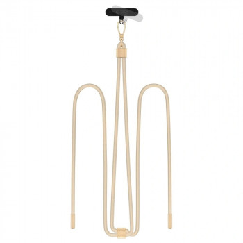 Tech-Protect C2S Seil-Umhängeband fürs Handy, Beige/Gold