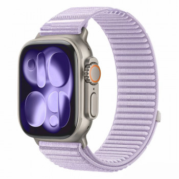 Tech-Protect NylonLoop Armband für Apple Watch 8 / 9 / 10 / 11 / 12 / SE (40 / 41 / 42 mm), Violett