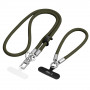 Tech-Protect C10S Rope Crossbody & Wrist Handyband-Set, Olivgrün/Titan