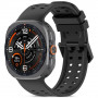 Tech-Protect Silicone Air Silikonarmband für Samsung Galaxy Watch Ultra 1 / 2 (2024-2026) 47 mm, Schwarz