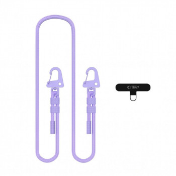 Tech-Protect C5SD Handyband zum Umhängen aus Seil, 80 cm, Lavendel
