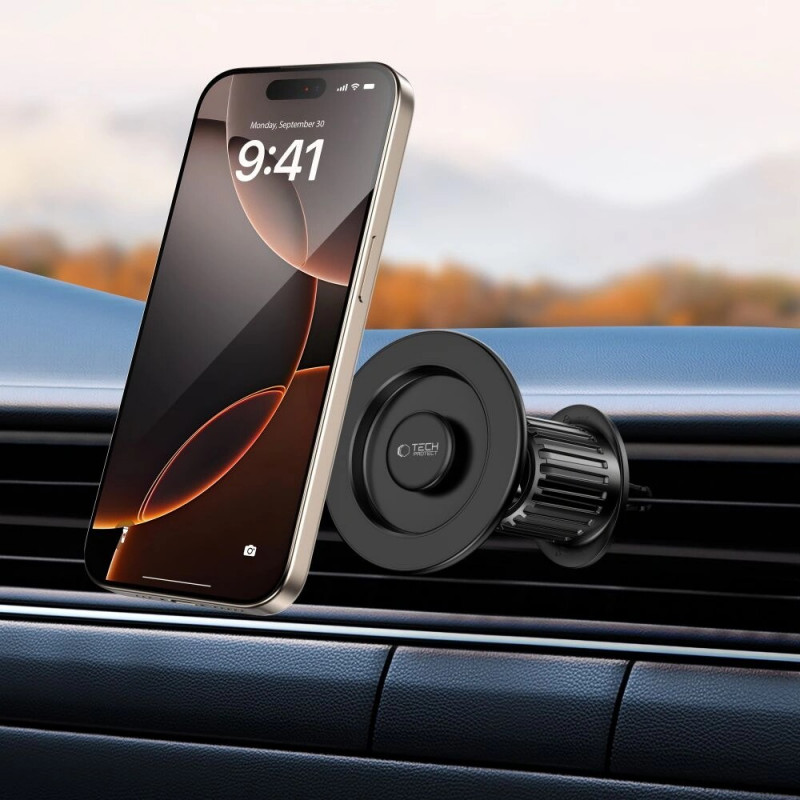 Tech-Protect N58 Magnetische MagSafe Lüftungs-Autohalterung, Schwarz