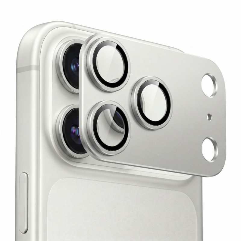 Tech-Protect Camfull Fit+ Kameraobjektiv-Schutz für Apple iPhone 18 Pro, Silber