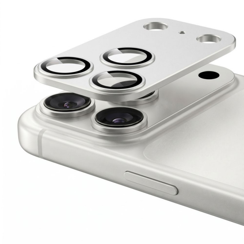 Tech-Protect Camfull Fit+ Kameraobjektiv-Schutz für Apple iPhone 18 Pro, Silber