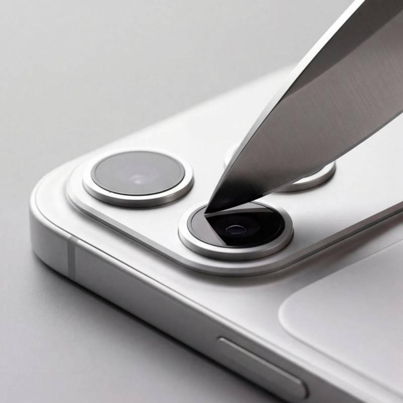 Tech-Protect Camfull Fit+ Apple iPhone 18 Pro Max Kameraobjektivschutz, Silber