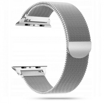 Tech-Protect MilaneseBand Apple Watch 4/5/6/7/SE 44/45 mm Edelstahl-Armband, Silber