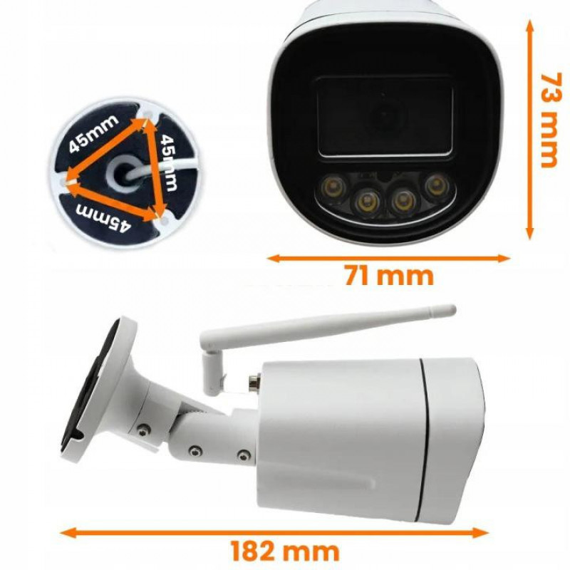 Orllo Z1 Tubus-IP-Kamera, 4K, 8MP, Wi-Fi