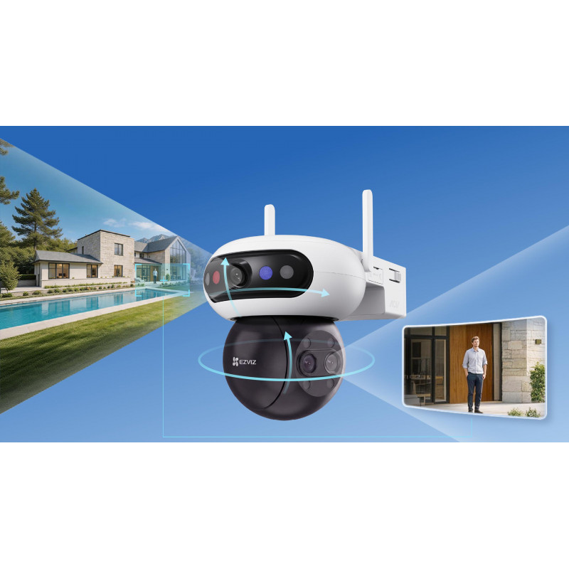 Ezviz C90f Triple 3K (5MP+5MP+5MP) IP-Kamera, Wi-Fi
