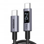 Ugreen L530 USB-C auf USB-C Kabel, PD 240 W, 480 Mbps, mit Display, 2 m, Schwarz