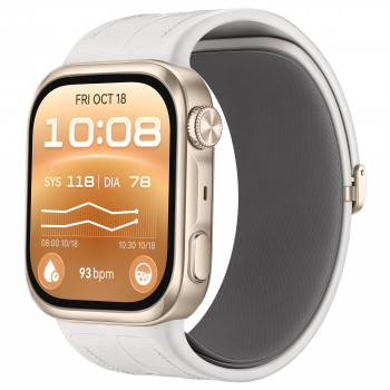 Huawei Watch D3 (Riva-B19) Smartwatch, 46 mm, Gold/Weiß