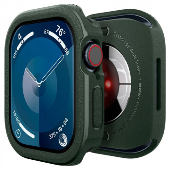 Spigen Caseology Vault Hülle für Apple Watch 10 / 11 46 mm, Mitternachtsgrün
