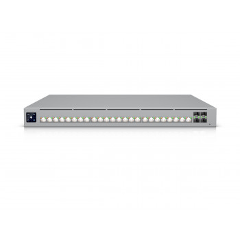 Ubiquiti UniFi Switch 32x 2.5G RJ45 / 16x 10G RJ45 / 4x SFP28, verwaltbar, 19″-Rackmontage, 1.3″ Touchscreen